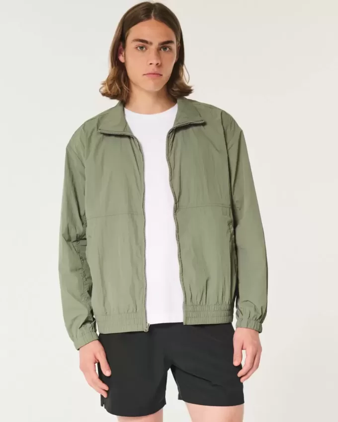 Nylonjacke mit Reißverschluss