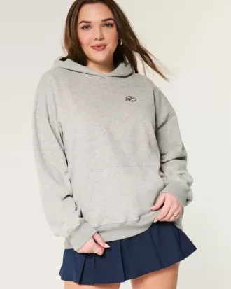 Oversize-Hoodie mit Fußball-Grafik
