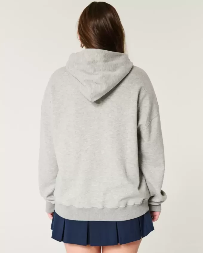 Oversize-Hoodie mit Fußball-Grafik Oversize-Hoodie mit Fußball-Grafik