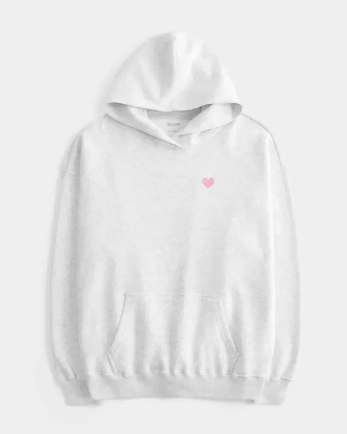 Oversize-Hoodie mit „I Heart LA“-Grafik Oversize-Hoodie mit „I Heart LA“-Grafik