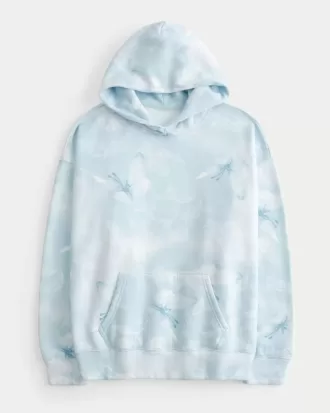 Oversize-Hoodie mit Muster