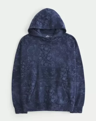 Oversize-Hoodie mit Muster