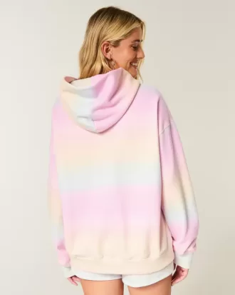 Oversize-Hoodie mit Muster
