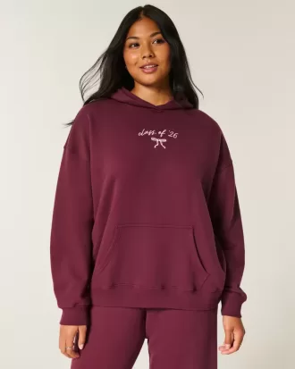 Oversize-Kapuzenpullover mit Grafik „Class of ’26“