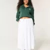 Oversize-Pullover mit NYC-Grafik und halbem Reißverschluss