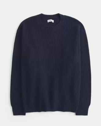 Oversize-Pullover mit Rundhalsausschnitt