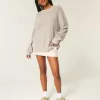 Oversize-Pullover mit Rundhalsausschnitt