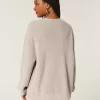 Oversize-Pullover mit Rundhalsausschnitt