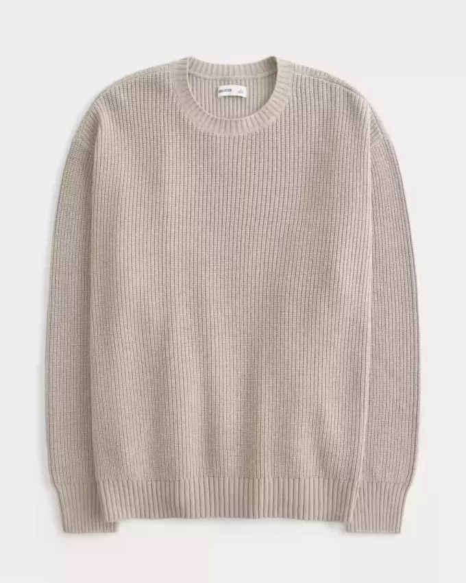 Oversize-Pullover mit Rundhalsausschnitt