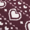 Oversize-Pullover mit Rundhalsausschnitt und Herzmuster