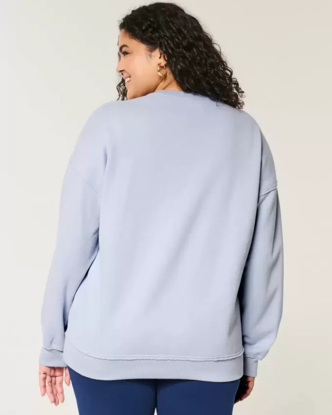 Oversize-Sweatshirt mit Gameday-Grafik und eingekerbtem Ausschnitt Oversize-Sweatshirt mit Gameday-Grafik und eingekerbtem Ausschnitt