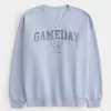 Oversize-Sweatshirt mit Gameday-Grafik und eingekerbtem Ausschnitt Oversize-Sweatshirt mit Gameday-Grafik und eingekerbtem Ausschnitt