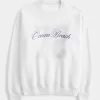Oversize-Sweatshirt mit Rundhalsausschnitt und Ocean Beach-Grafik Oversize-Sweatshirt mit Rundhalsausschnitt und Ocean Beach-Grafik