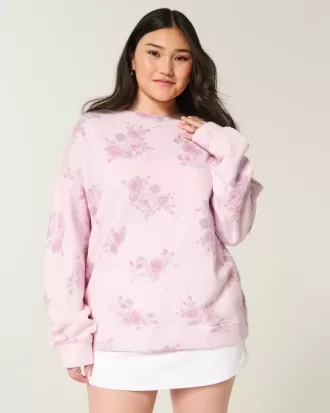 Oversize-Sweatshirt mit Schleife auf der Rückseite