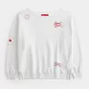 Oversize-Sweatshirt mit schulterfreiem Schnitt und Grafik zum Mondneujahr