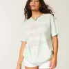 Oversize-T-Shirt mit Fisch-Grafik