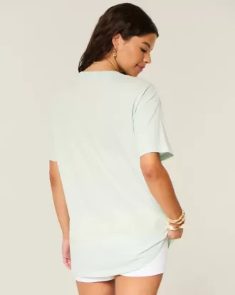 Oversize-T-Shirt mit Fisch-Grafik