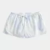 Oxford-Shorts aus Baumwolle mit Bindeband
