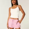 Oxford-Shorts aus Baumwolle mit Bindeband