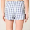 Oxford-Shorts aus Baumwolle mit Bindeband