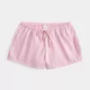 Oxford-Shorts aus Baumwolle mit Bindeband