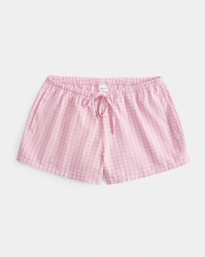 Oxford-Shorts aus Baumwolle mit Bindeband