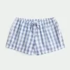 Oxford-Shorts aus Baumwolle mit Bindeband