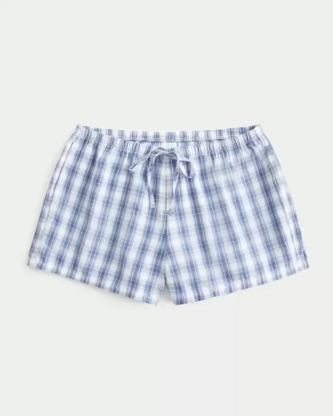 Oxford-Shorts aus Baumwolle mit Bindeband