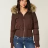 Puffer-Bomberjacke mit Kunstpelzbesatz Puffer-Bomberjacke mit Kunstpelzbesatz