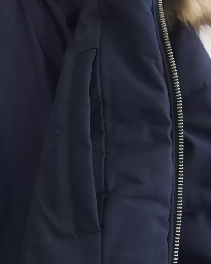 Puffer-Bomberjacke mit Kunstpelzbesatz Puffer-Bomberjacke mit Kunstpelzbesatz