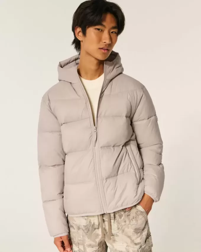 Pufferjacke mit Kapuze