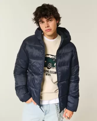 Pufferjacke mit Kapuze