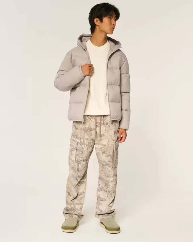 Pufferjacke mit Kapuze