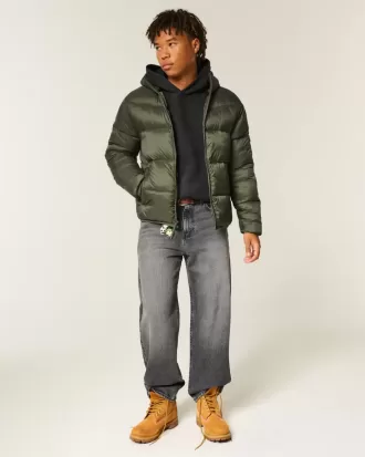 Pufferjacke mit Kapuze