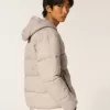 Pufferjacke mit Kapuze