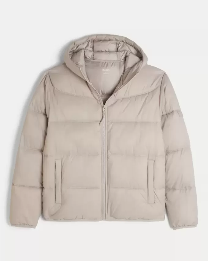 Pufferjacke mit Kapuze