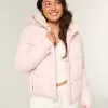 Pufferjacke mit Kunstpelzfutter