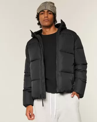 Pufferjacke mit Kunstpelzfutter