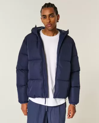 Pufferjacke mit Kunstpelzfutter