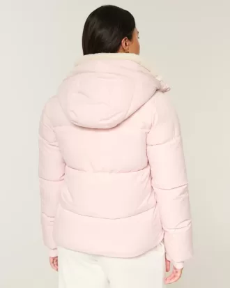 Pufferjacke mit Kunstpelzfutter
