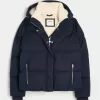 Pufferjacke mit Kunstpelzfutter
