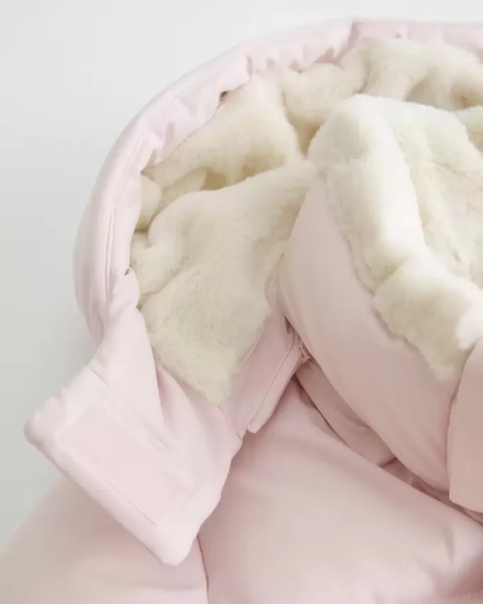 Pufferjacke mit Kunstpelzfutter