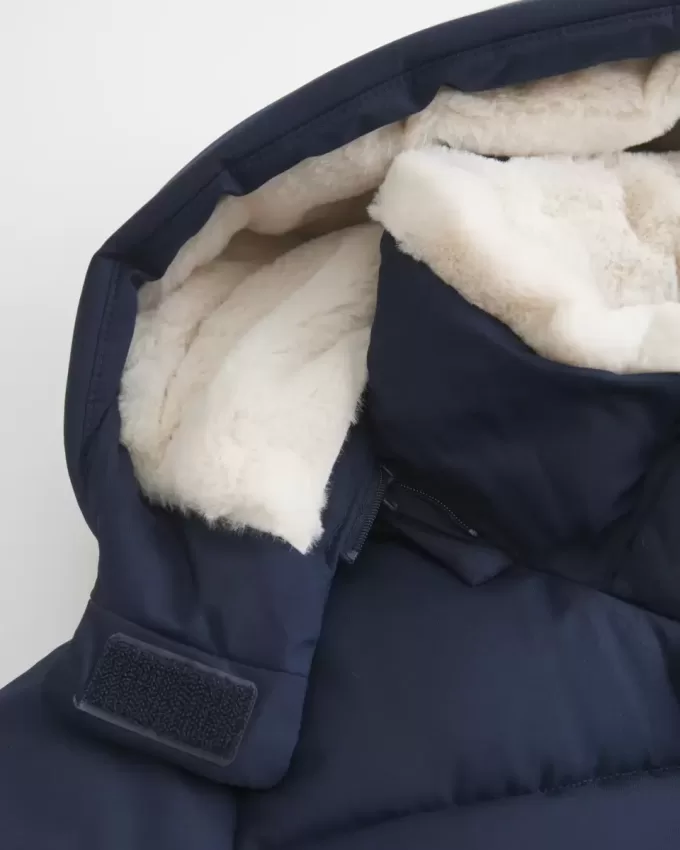 Pufferjacke mit Kunstpelzfutter