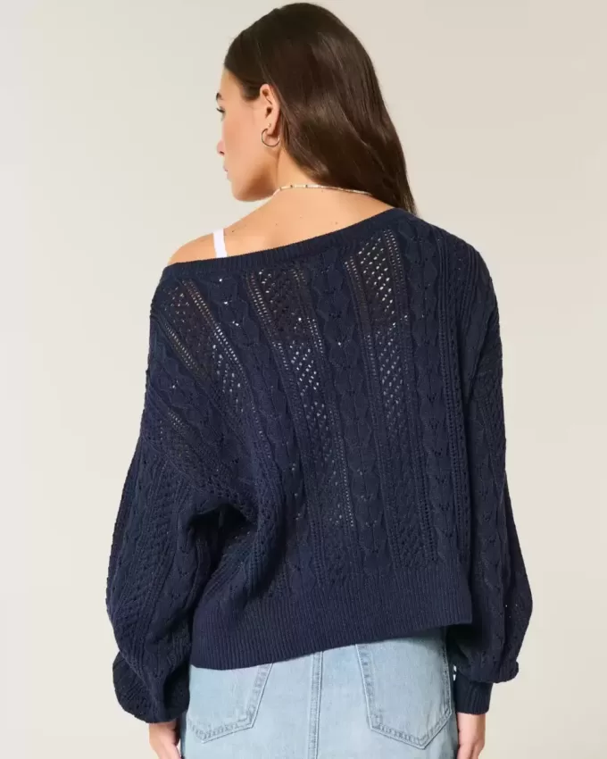 Pullover mit Zopfmuster