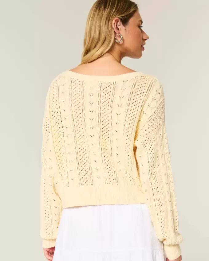 Pullover mit Zopfmuster