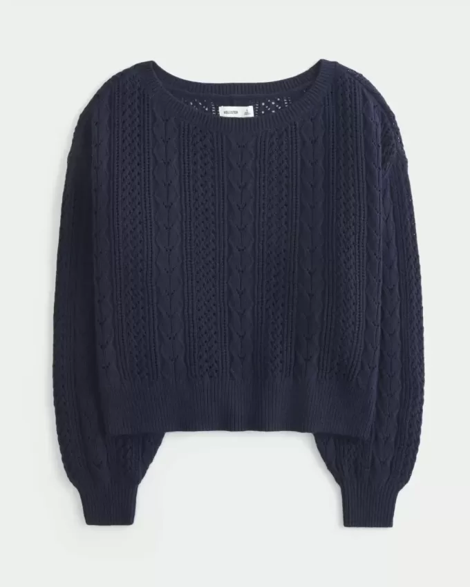 Pullover mit Zopfmuster