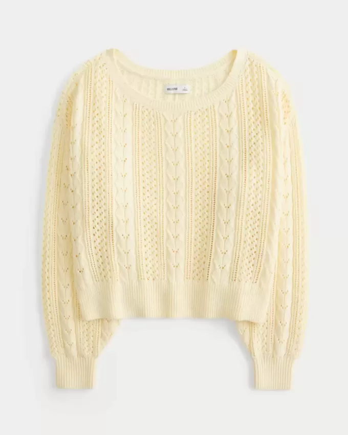 Pullover mit Zopfmuster
