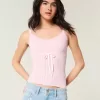 Pullover-Tanktop mit Bindeband vorne Pullover-Tanktop mit Bindeband vorne