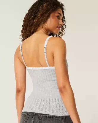 Pullover-Tanktop mit Bindeband vorne