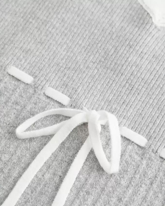 Pullover-Tanktop mit Bindeband vorne